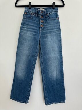 Madewell High-Rise Wide-Leg Jeans in Blue